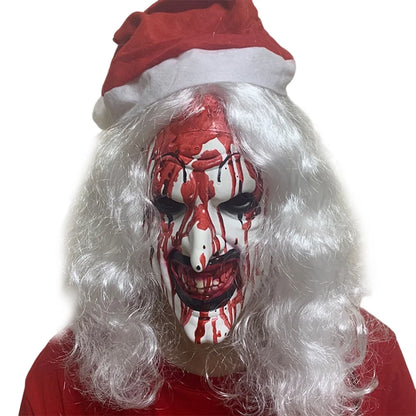 Art the Clown Terrifier Costume Dress Outfit Latex Masks Kids Adult Men Women Roleplay - Prop H / 140