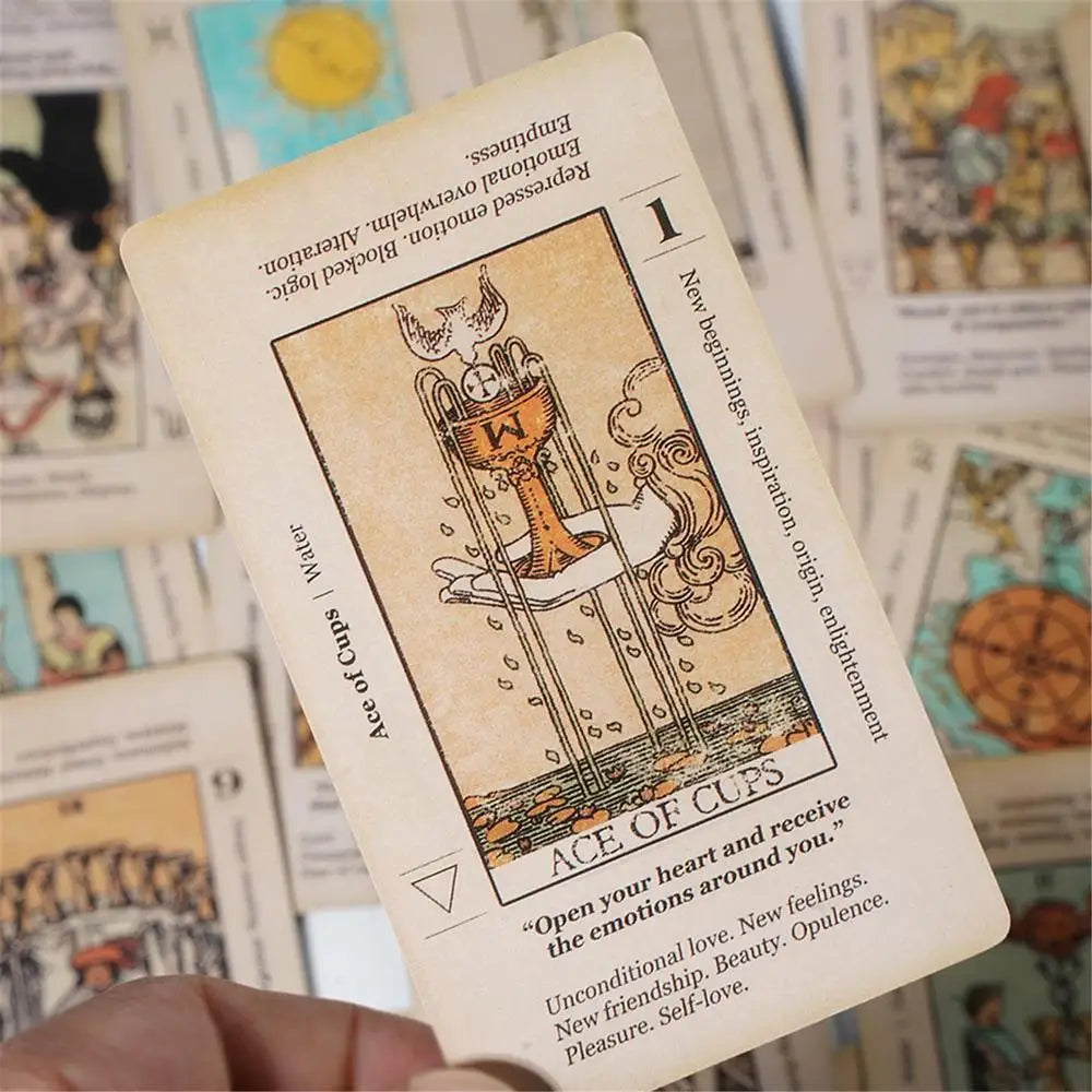 Beginner Tarot Deck with Keywords – 78 Cards