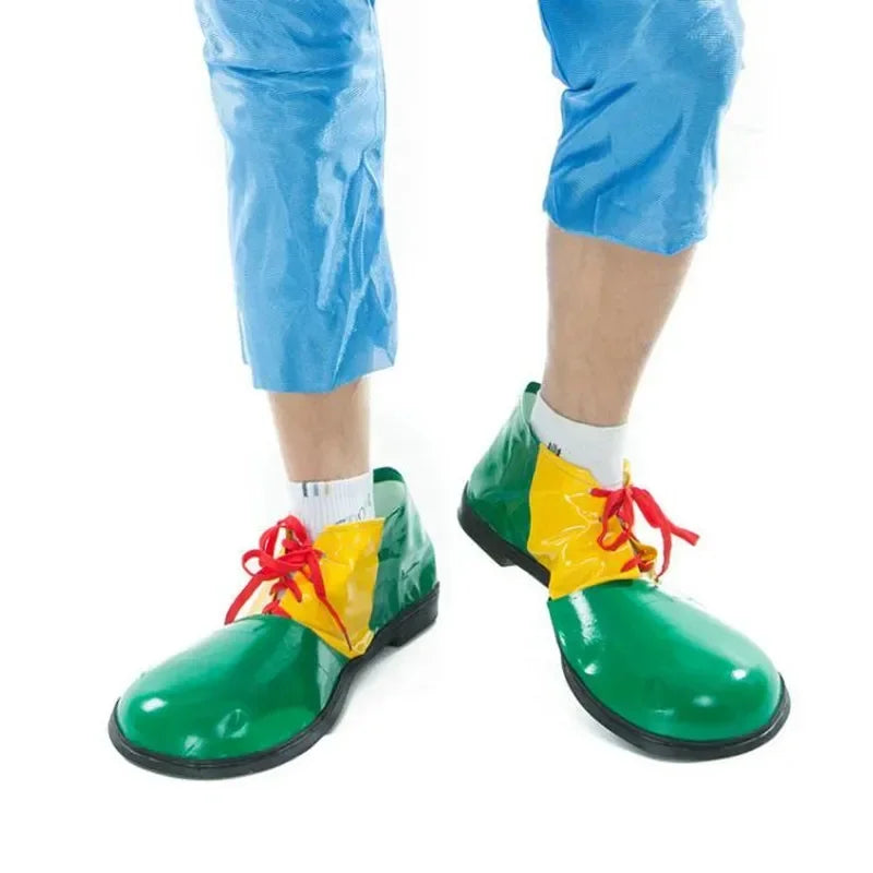 Clown Shoes Birthday Circus Costume Props Costume Adult Women Man Leather Halloween Easter - View 4