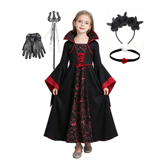 Royal Vampire Queen Costume for Girls