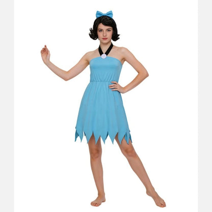 Modern Primitive People Fred and Wilma Flintstone Costume Barney Rubble Caveman Outfit - Rubble Cosgtume / Adult XXL