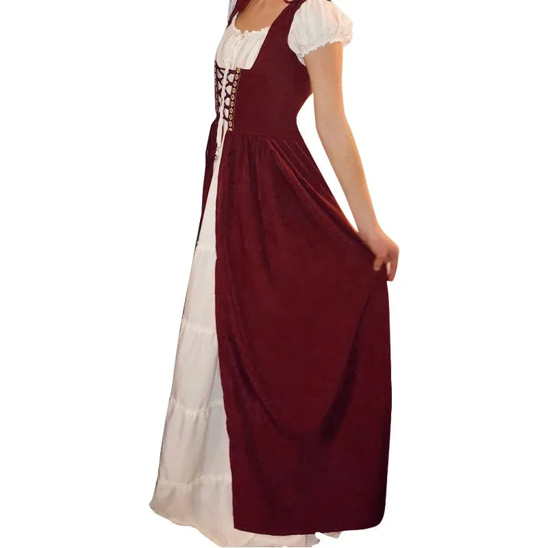 Medieval Renaissance Drama Dance Costume Halloween Girdle Cos Dress Halloween Costumes for Women Dress Love - product image 2