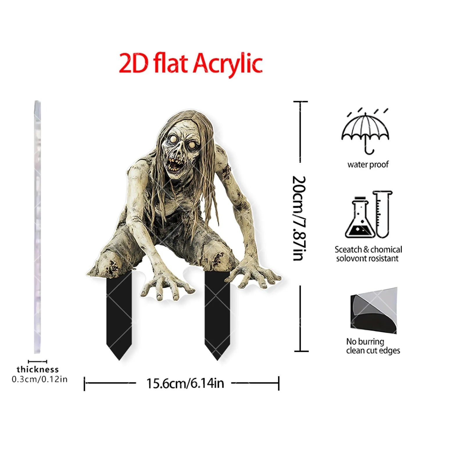 Halloween Thriller Courtyard Floor Ornaments Horticulture Plugin Outdoor Courtyard Atmosphere Scene Layout - product image 4