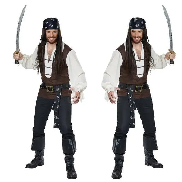 Men's New Men Pirate Christmas Suit Costume