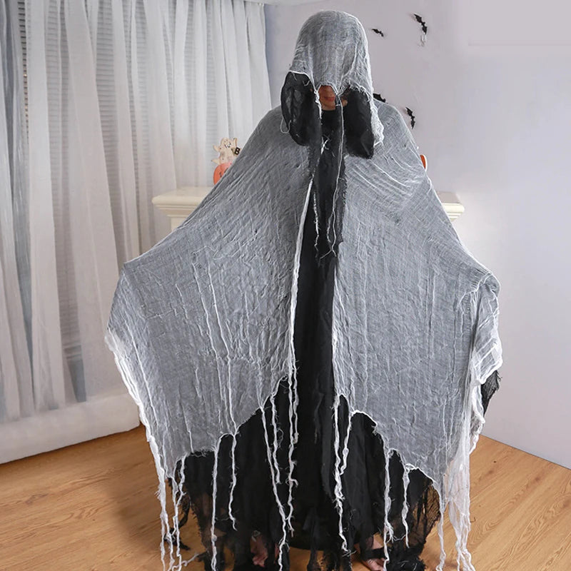 Long Hooded Grim Reaper Cloak Costume - product image 11