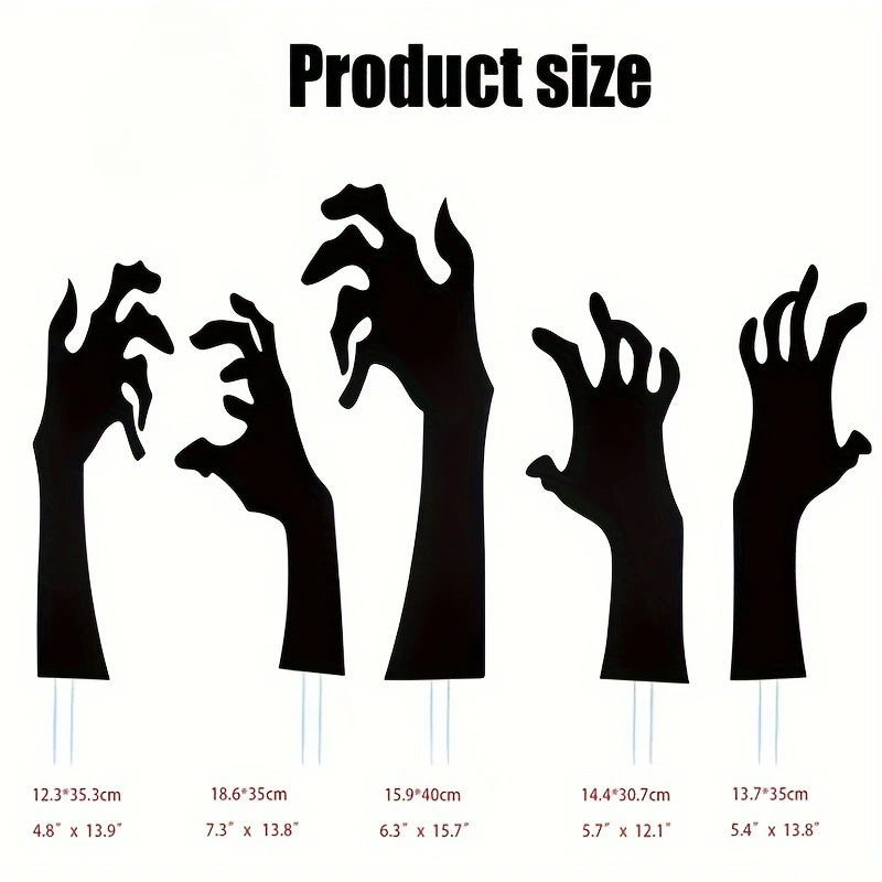 Halloween Decoration Black Hand Courtyard Outdoor Garden Lawn Stake Logo Suitable For Halloween Party - product image 4