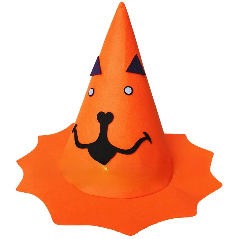 Halloween Party Holiday Masquerade Show Performance Dress Up Props Pumpkin Hat Boys Girls Orange - Discount Halloween City