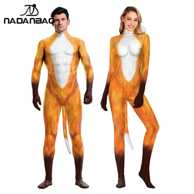 NADANBAO Adult Animal Costume – Dalmatian & Cow Print Catsuit Designs