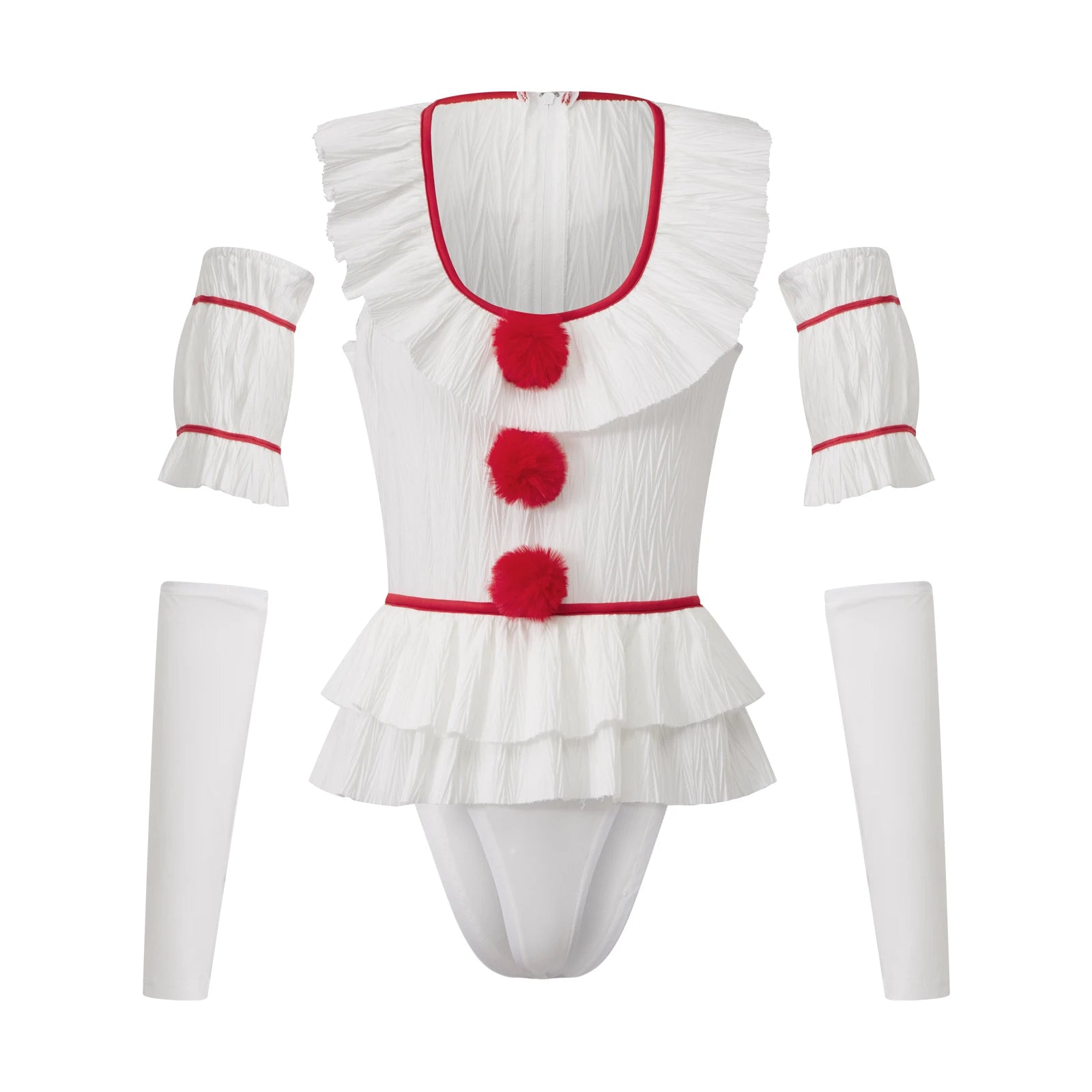 Women's Y2K Ruffled Halloween Romper Costume