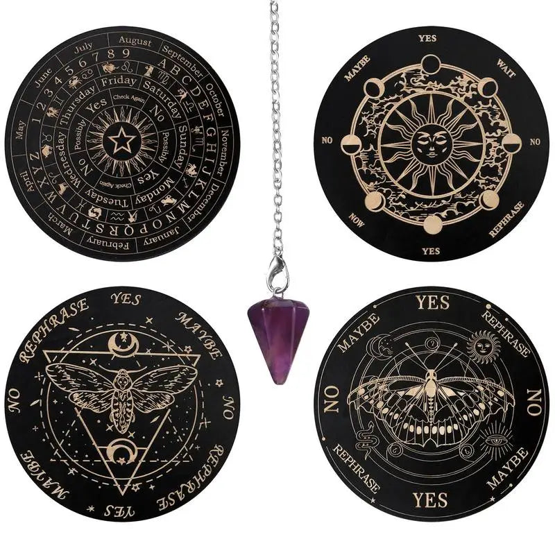 Wooden Spirit & Pendulum Divination Board