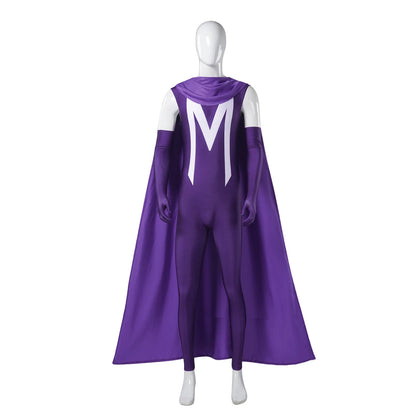 Anime Magneto Costume 97 X Costume Disguise for Men Male Adult Jumpsuit Glove Halloween - H175 / XXL