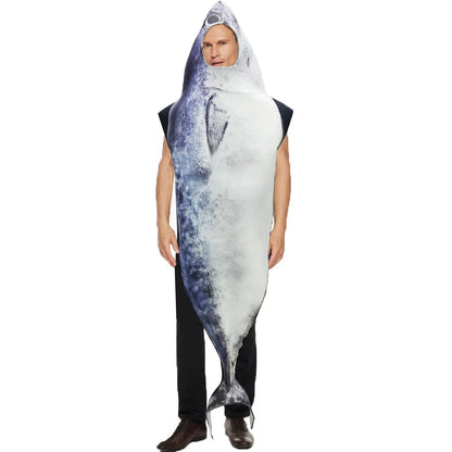 Halloween Cosplay Fish Costume Fruit Strawberry Adult Unisex Outfits Carnival Party Cosplay Funny Fish Animal Dress up Women Clo