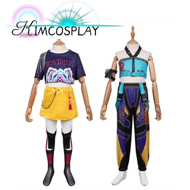 2025halloweenDémons Enfants Mira Zoey Costume Chasseurs Costume Filles T-shirt Jupe - 2 / 150