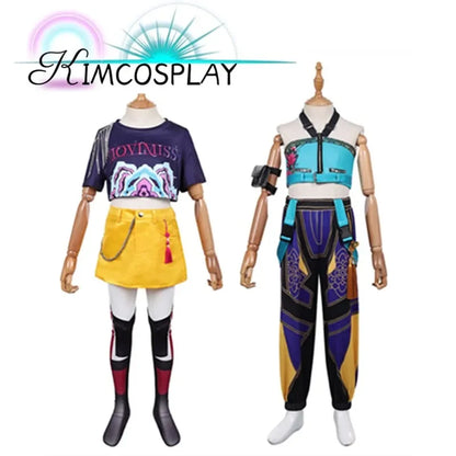 2025halloweenDémons Enfants Mira Zoey Costume Chasseurs Costume Filles T-shirt Jupe - 2 / 150