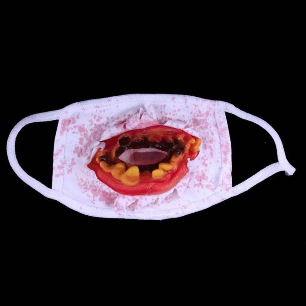 Ghost Realistic Blood Stain Mittens Zombie Props Mask - alternate view 11