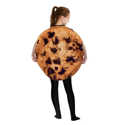 Halloween Cosplay Funny Spoof Cookie Snack Costume Novelty Party Outfit Stage Show Prop Adult Holiday Gathering Casual Wear