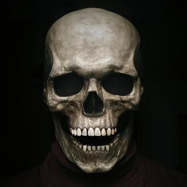 Halloween Horror Mask 3D Reality Full Head Skull Movable Jaw Helmet Latex Scary Skeleton Mask Carnival - product image 10