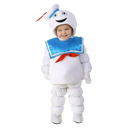 Party Kids Baby Mini Stay Puft Ghostbusters Marshmallow Costumes for Halloween