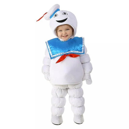 Party Kids Baby Mini Stay Puft Ghostbusters Marshmallow Costumes for Halloween