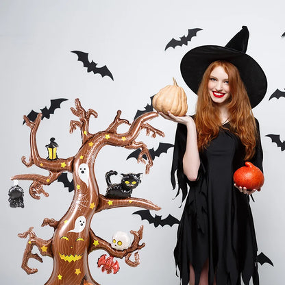 Halloween Pumpkin Balloon Horror Ghost Tree Witch Coffin Aluminum Foil Balloon Halloween Themed Party - product image 5