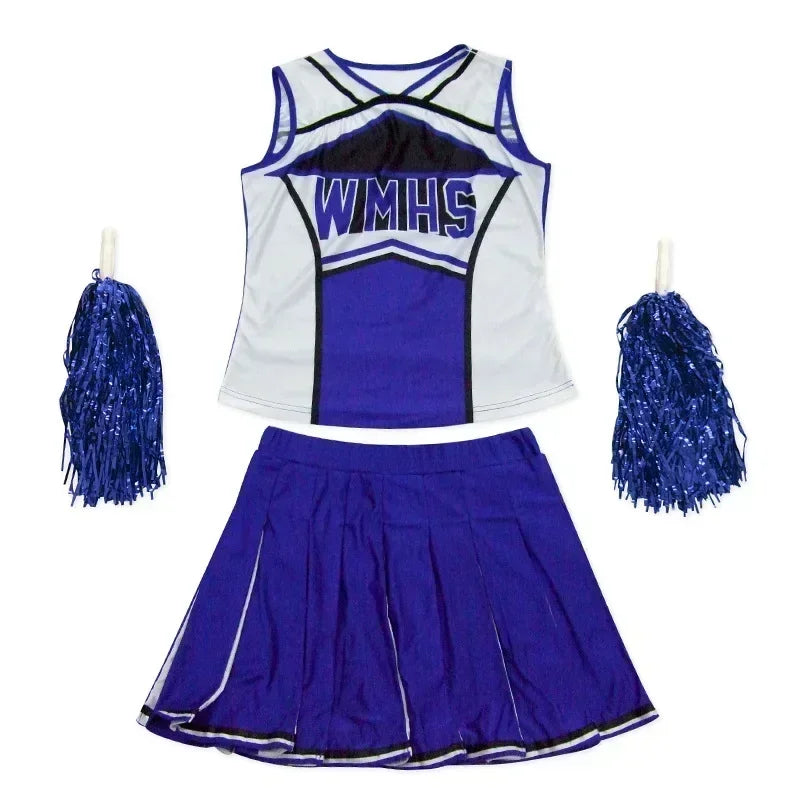 Women's Red Varsity Cheerleader Costume – Glee-Inspired Halloween Outfit