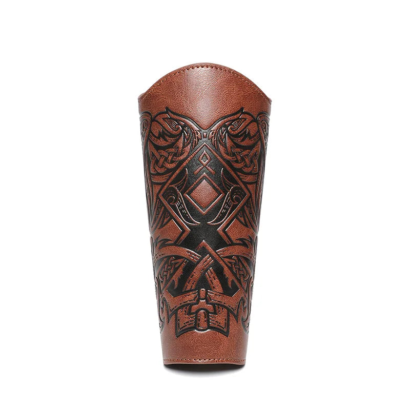 1 Pcs Medieval Gothic Armor Gloves Wide Cuffs Bracers Armor Arm - view 12