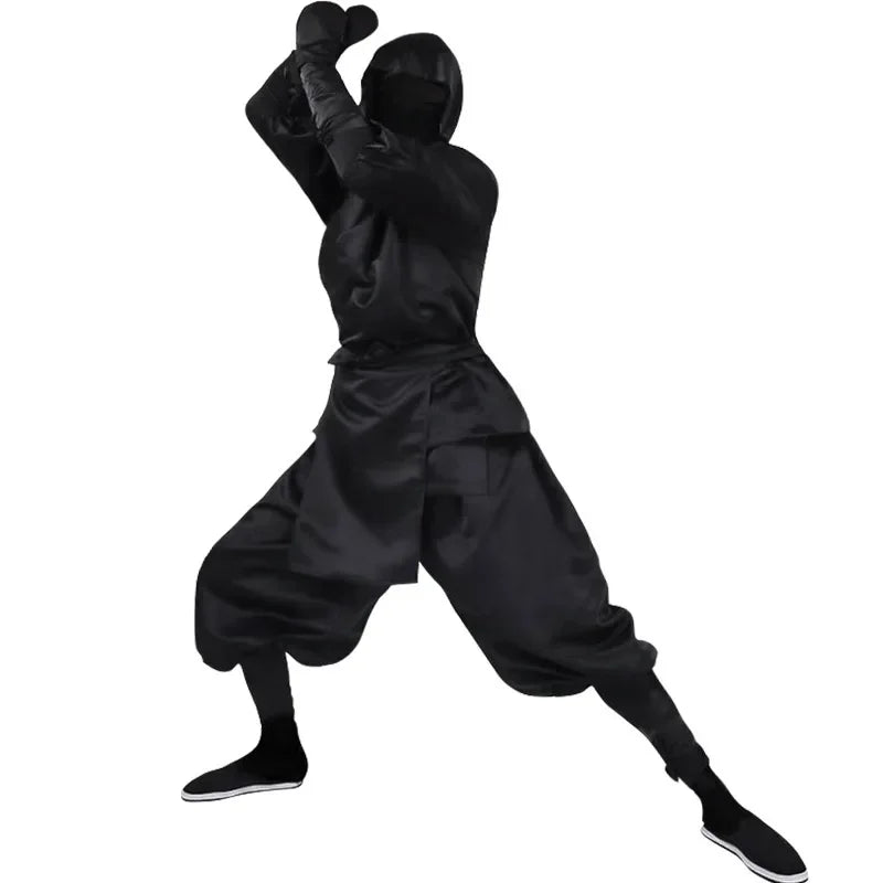 BRM Samurai Costume Halloween Costume Japanese Men's Black Ninja Costume - set / XL