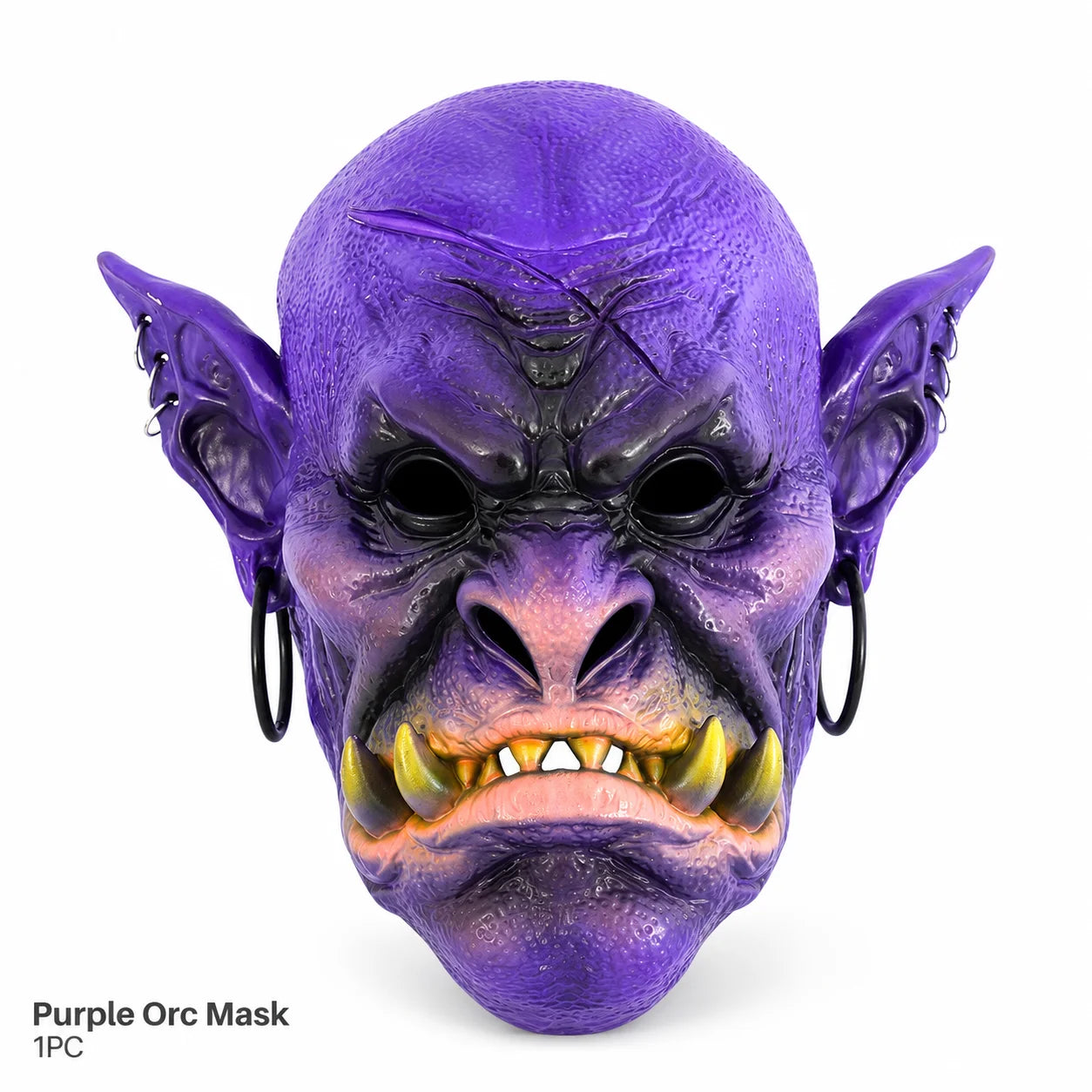 Halloween Monster Full Head Mask, Realistic Foam Goblin Orc Costume Headgear for Adult Cosplay Party - product image 8