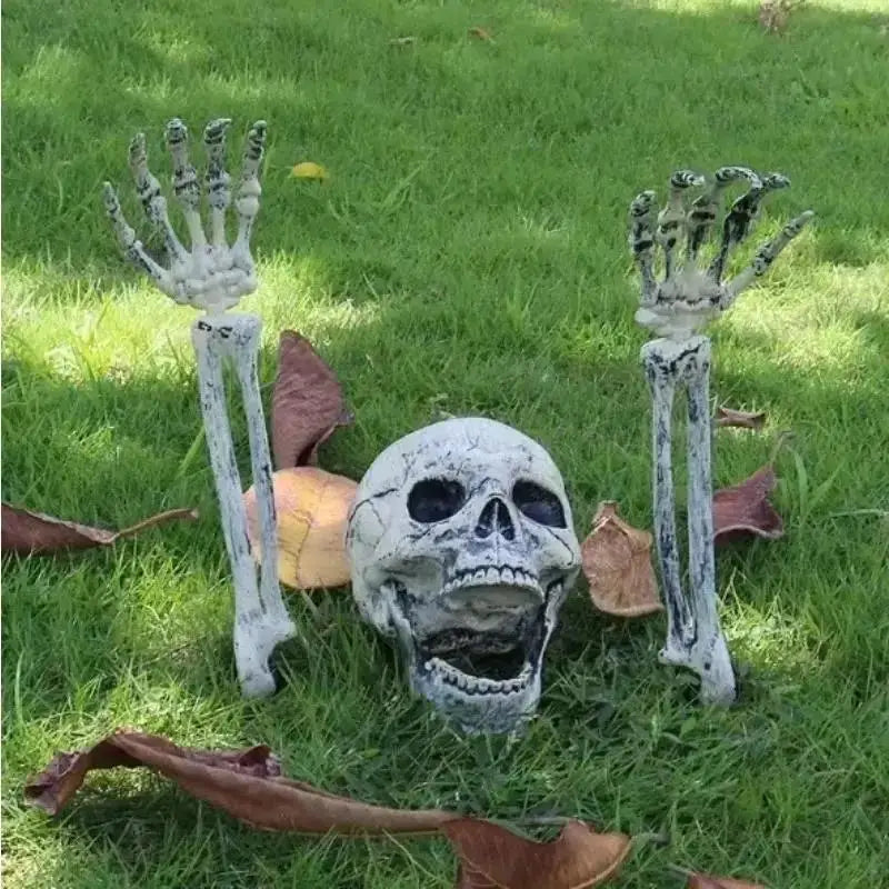 Garden Decoration Holiday Skull Bone Props Ground Breaking HorrorHalloween