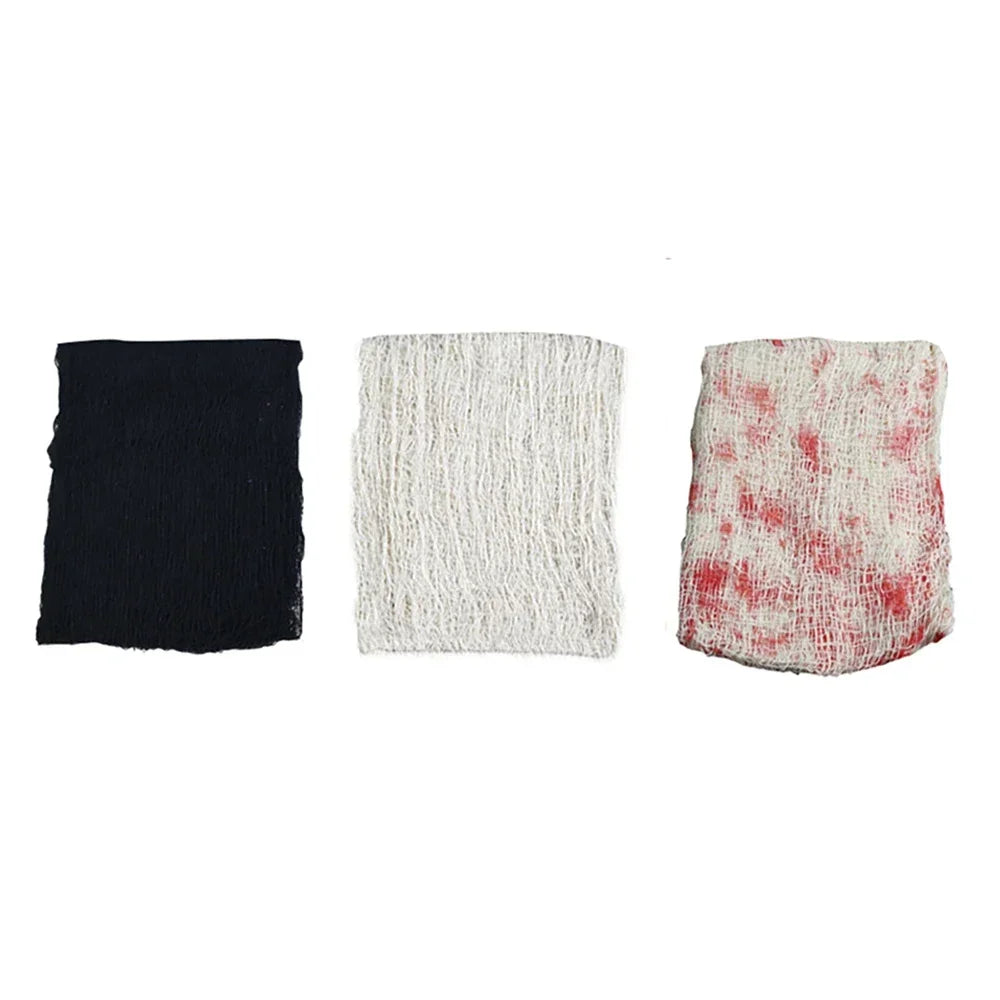 1-Piece Bloody Gauze Decorations Halloween Horror Bloody Cloth Bandage Door - product image 5