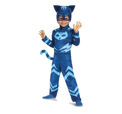 Halloween Animal Costume Girl Boy Super Owl Hero Jumpsuit Mask Cute Costume Cat Gecko - L / Red