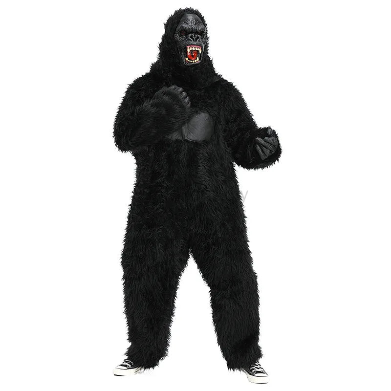 Gorilla Jumpsuits King Jungle Halloween Costume