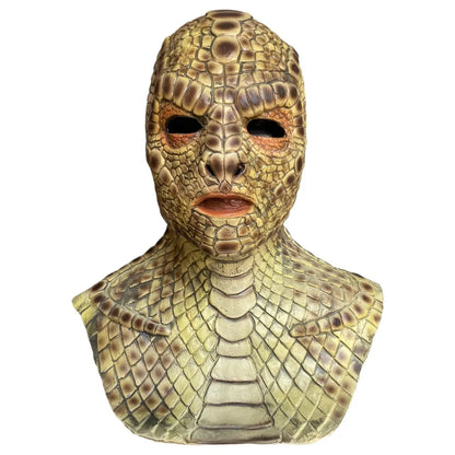 Creative Realistic Snake Monster Mask Scary Soft Snake Skin Headgear Reptile Texture Latex Ghost Monster Mask - product image 7