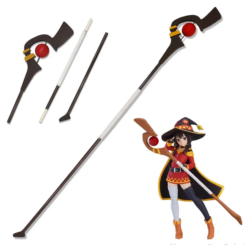 Anime Wand KonoSuba Megumin Armweapon Staff Walking Stick God's Blessing on this Wonderful World Halloween - product image 1