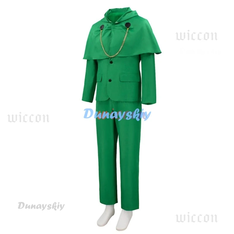 Green Armored Supervillain Costume with Mask – Adult Halloween Outfit