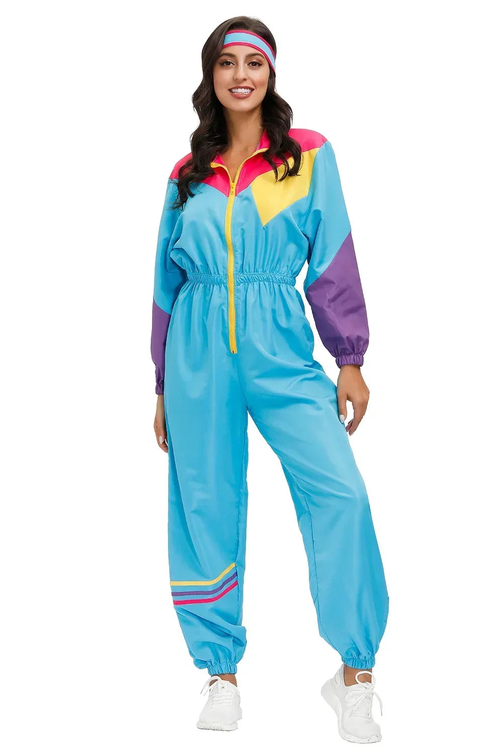 Women's Hippie Cosplay Costumes Carnival Halloween Party Retro 70s 80s Rock Disco Hippies Sports Suit - product image 2