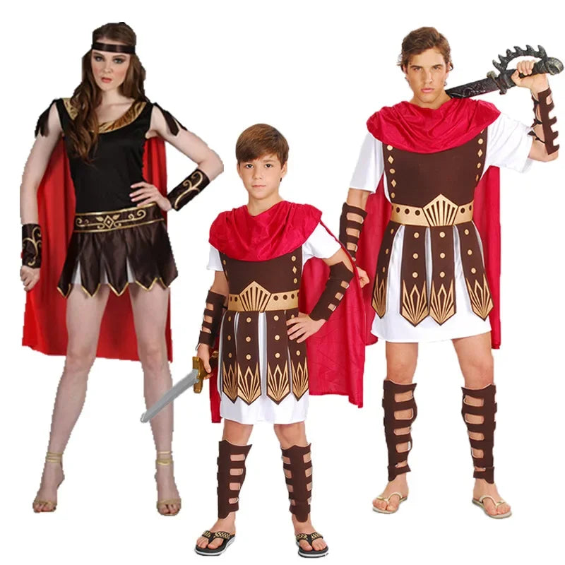 ball costumes for adults men and women Roman warriors Caesar Costu gladiators Spartan warriors Party Carnival - product image 1