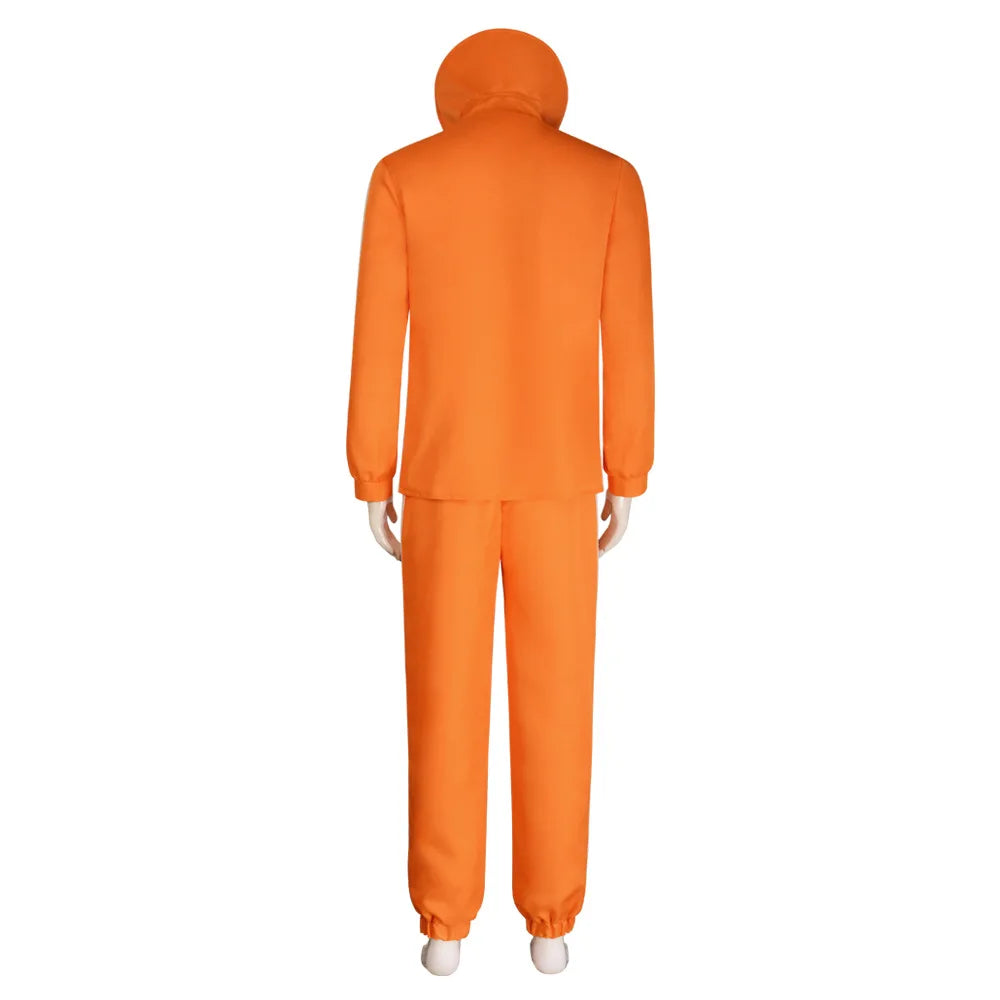 Vector-Inspired Orange Villain Costume for Adults | Jacket & Pants