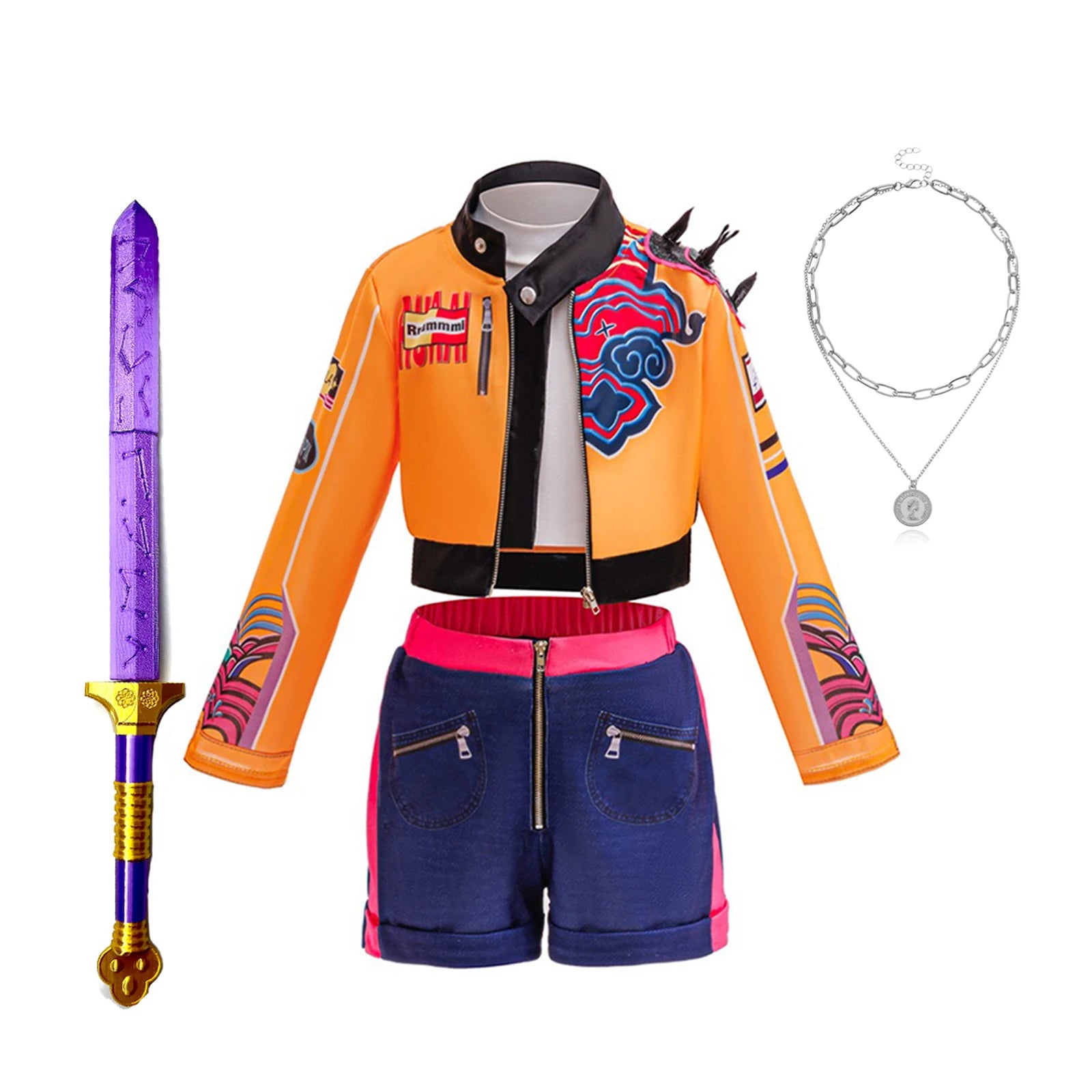 K-pop Hunters Cosplay Rumi Kpop Singer Hunt'trix Dress Up Girls Costumes Kids Party Carneval - product image 8
