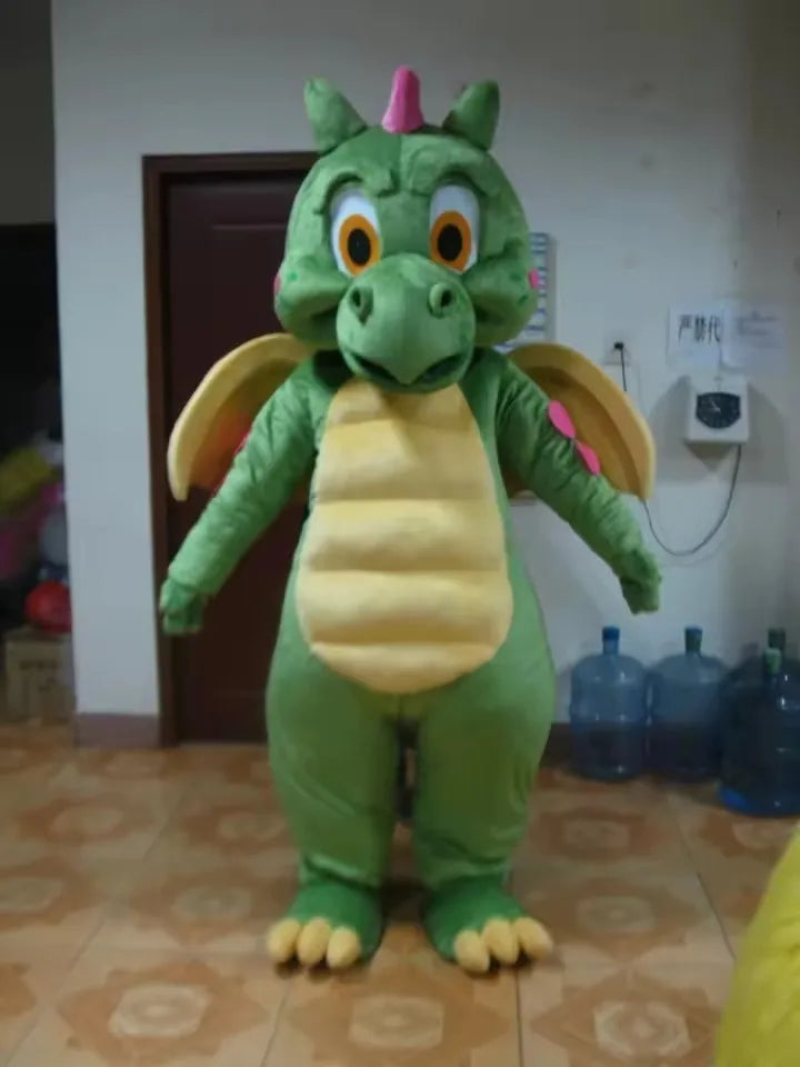 Green Dinosaur Mascot Costume Dragon For Adults Halloween Event - product image 5