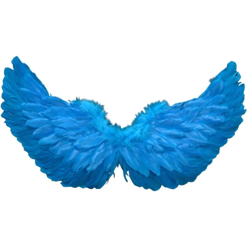Creative Angel Feather Wings with Elastic Straps Bright Color Lightweight Wings