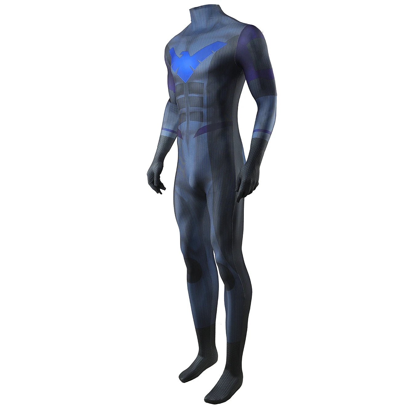 Nightwing Costume Spandex Halloween Adults Women's Ladys Superhero Zentai Men Male - XL / Men Size