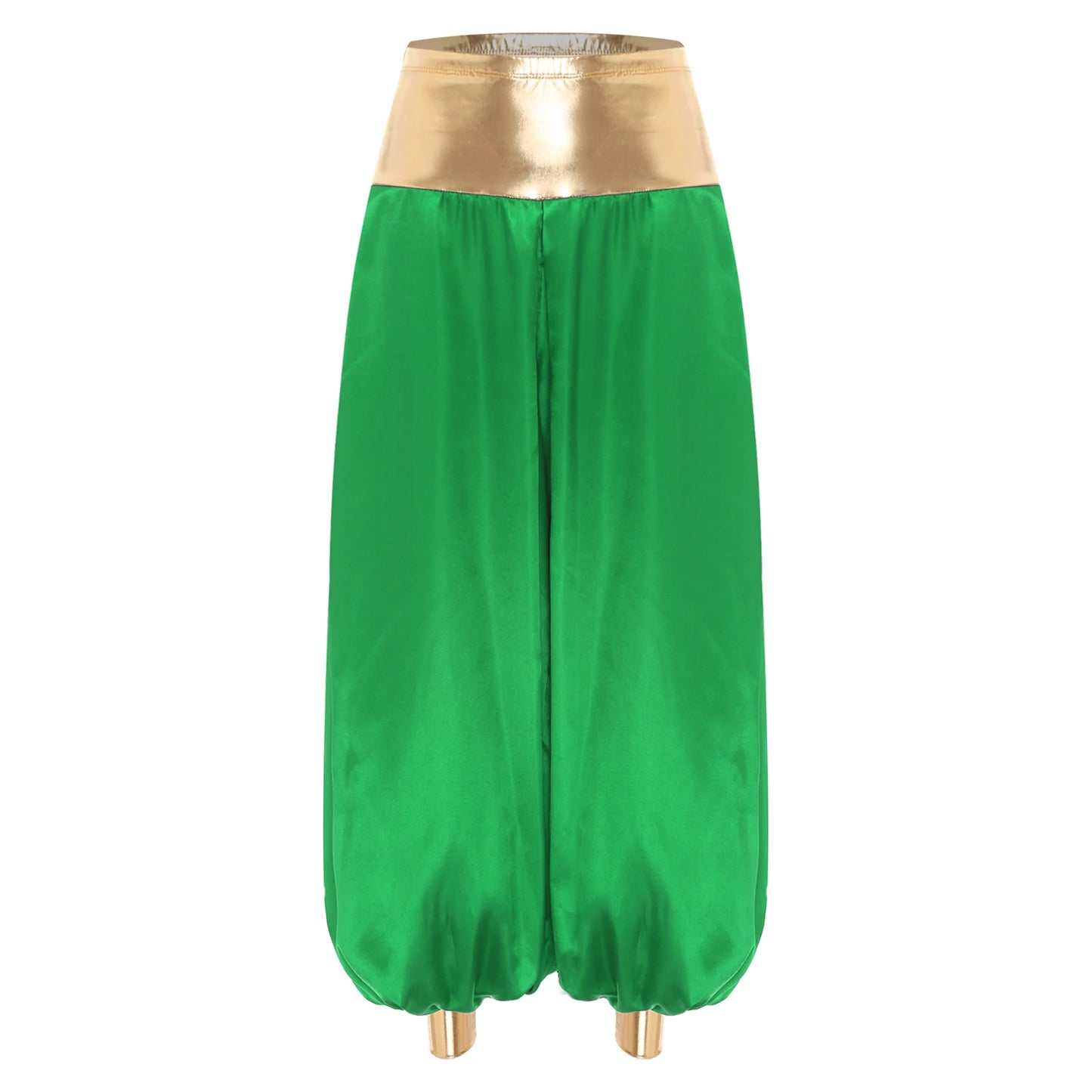 Adult Hippie Arabian Bloomer Pants Harem Metallic ShinyArab Indian Costume - alternate view 10