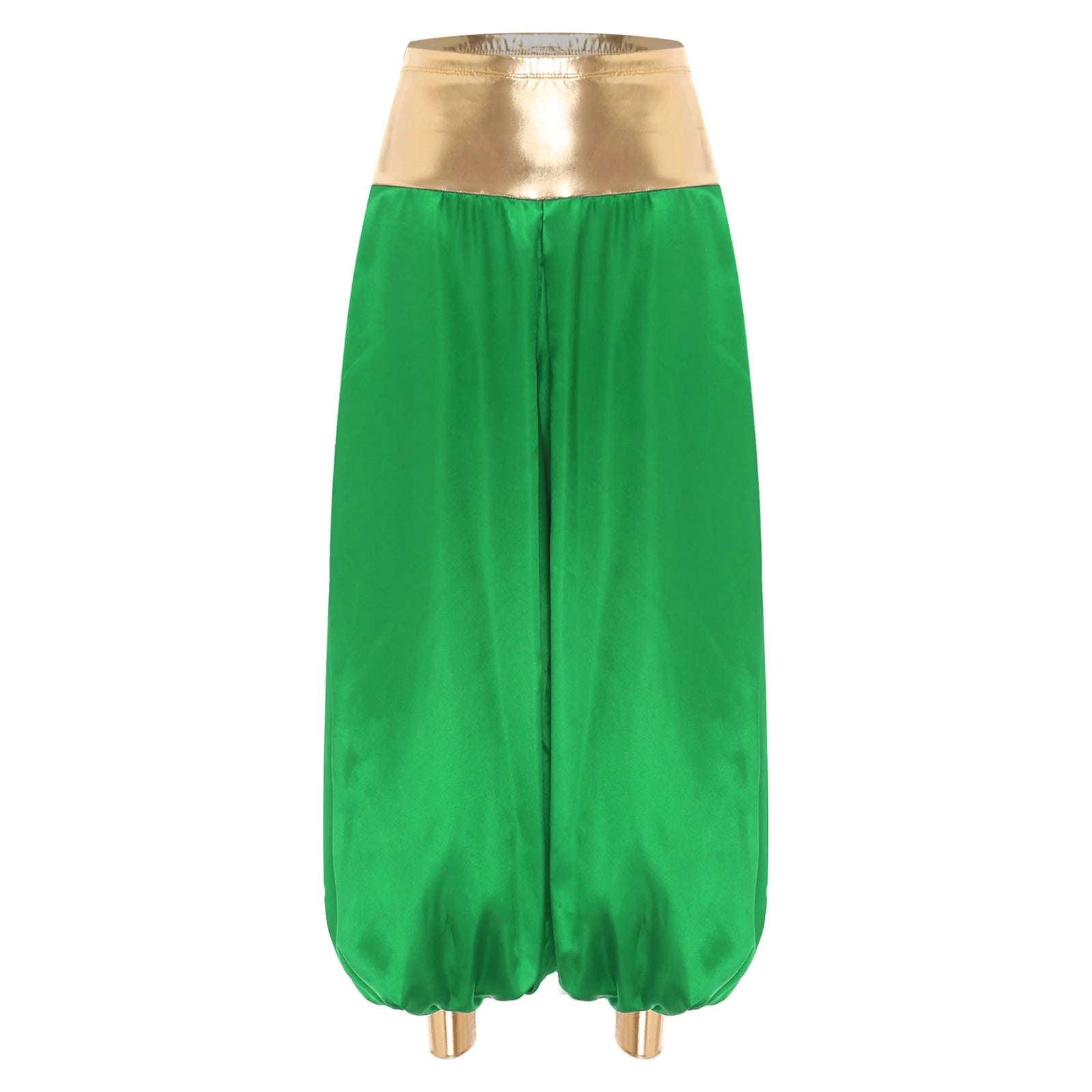 Adult Hippie Arabian Bloomer Pants Harem Metallic ShinyArab Indian Costume - alternate view 10