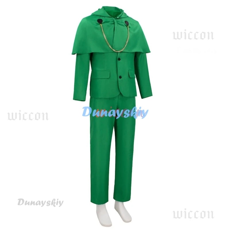 Green Armored Supervillain Costume with Mask – Adult Halloween Outfit