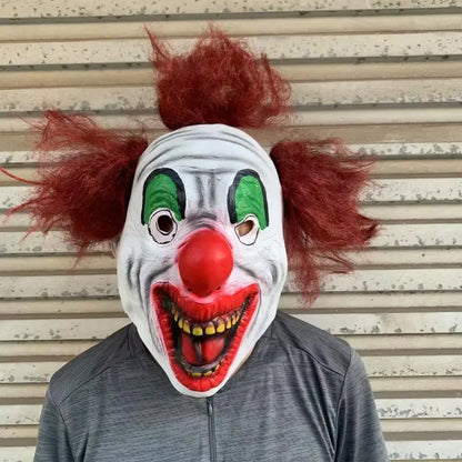 Halloween Various Clown Mask Costume Mask Latex Masks Helmet NPC Prank Scare Headgear Bar - View 17