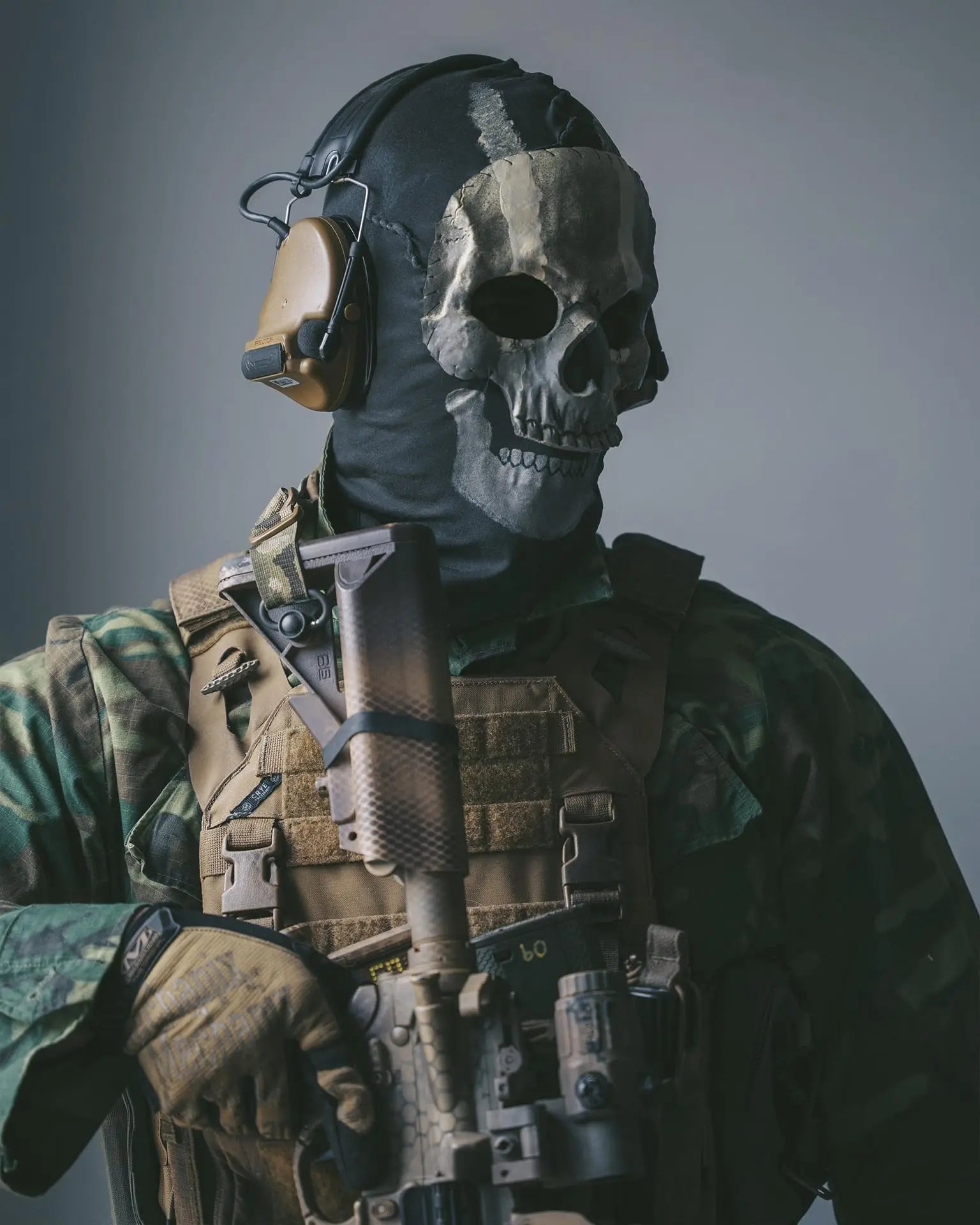 Ghost Balaclava Skeleton Ski Mask Ghost Mask Halloween Cosplay Costume Ghost Balaclava Scream Windproof Face - product image 5