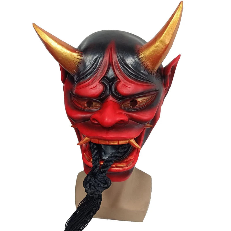 Japanese Scary Sealed Prajna Devil Hannya Noh Kabuki Demon Oni Samurai Monster Halloween Masquerade Mask - product image 12