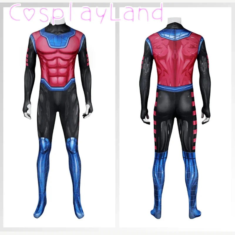 X Gambit Remy Cosplay Costume Man Battle Suit Leather Long Trench - view 2