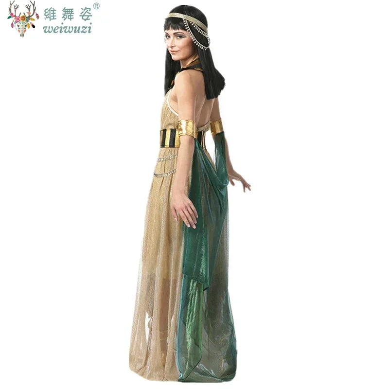 Halloween Costume Pharaoh Cleopatra Couples Costume Myth Goddess Costume Fancy Dress Stage - Woman / XL